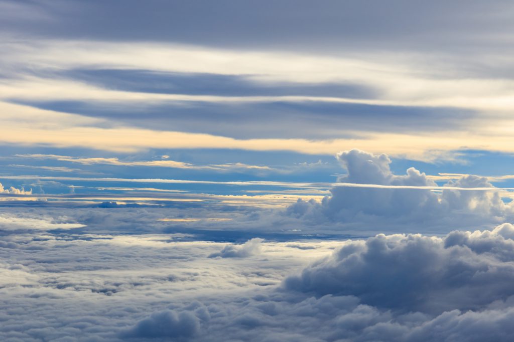 More cloud formations while the sun was obstructed by higher clouds