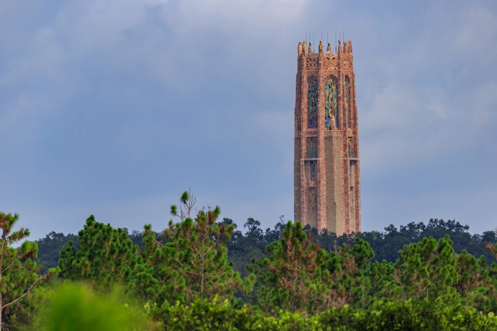 The Bok Tower from a mile away